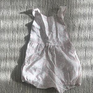 Minnow x many Pink floral Baby Romper 18M Spring summer Outfit